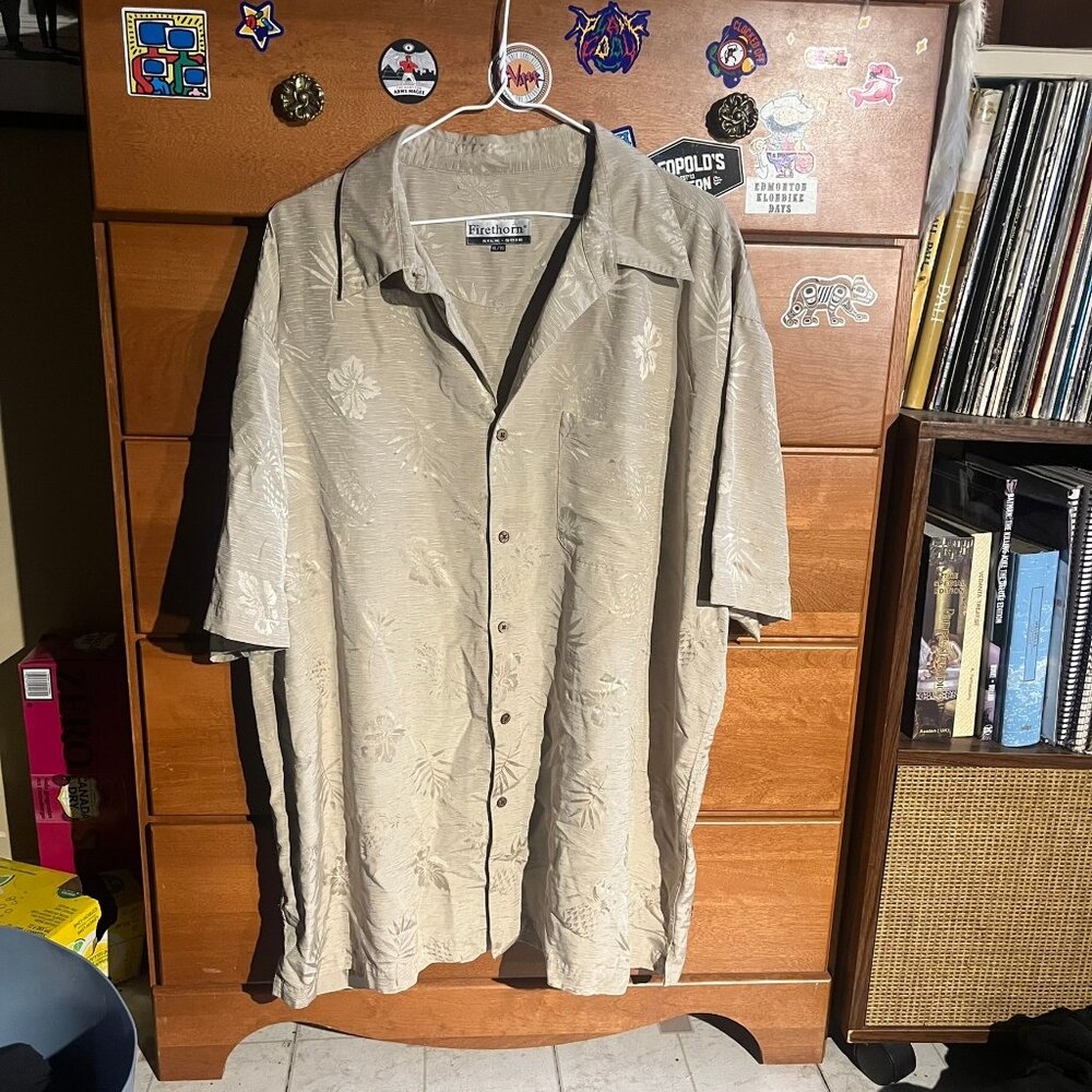 Vintage 100% Silk Hawaiian Shirt